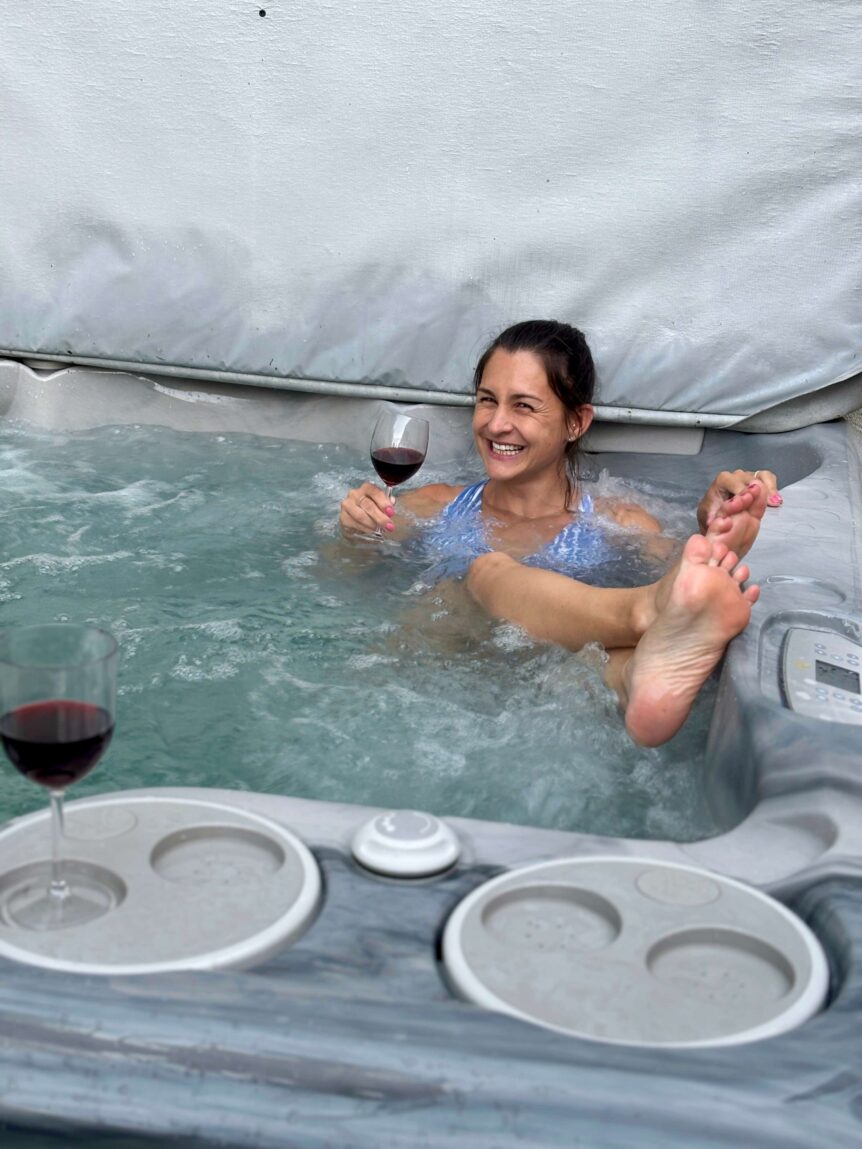 Chalupa na Bílé Opavě - vířivka